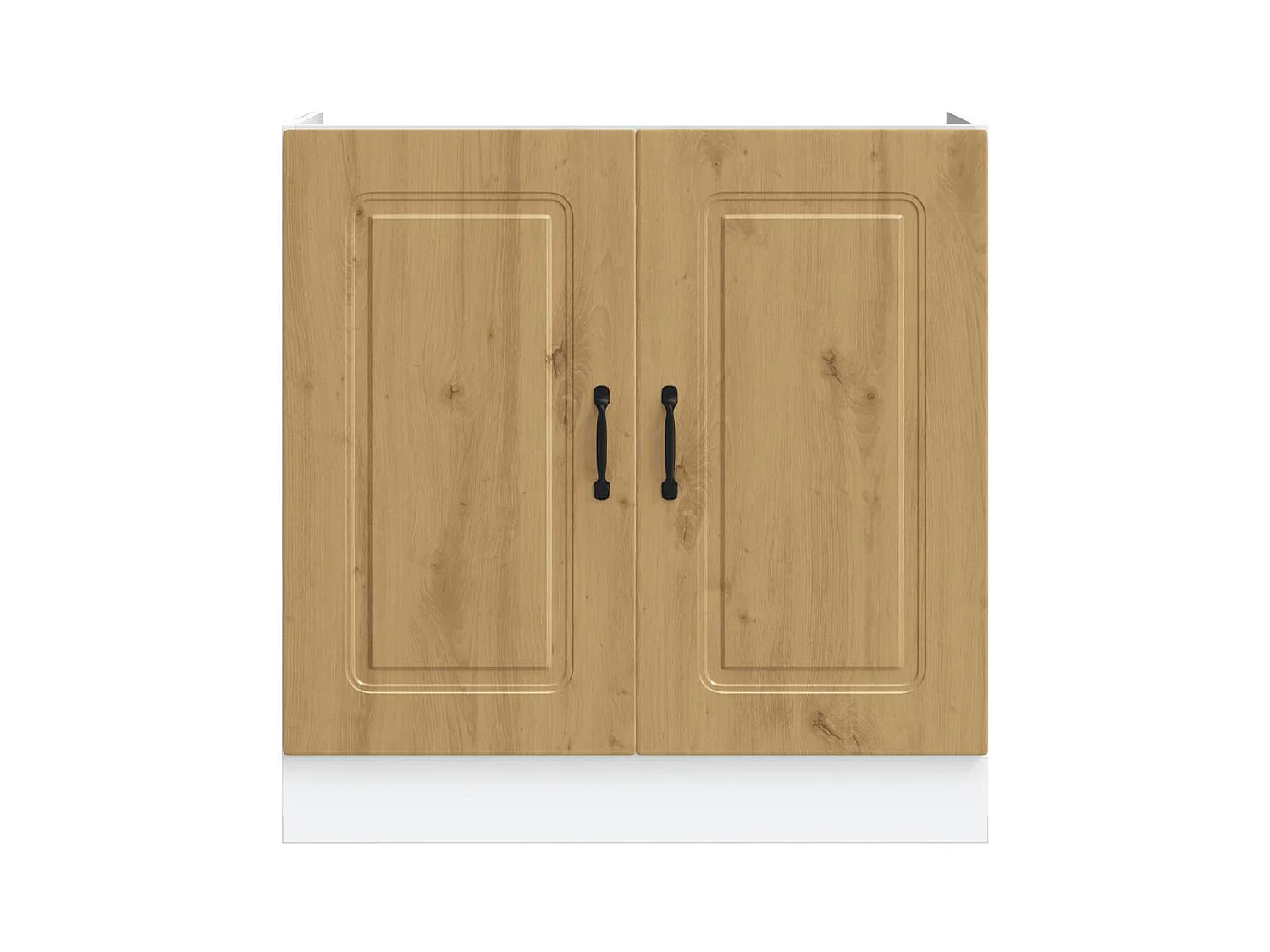 Spoelbakonderkast Kalmar 80x46x81,5 cm hout artisanaal eiken