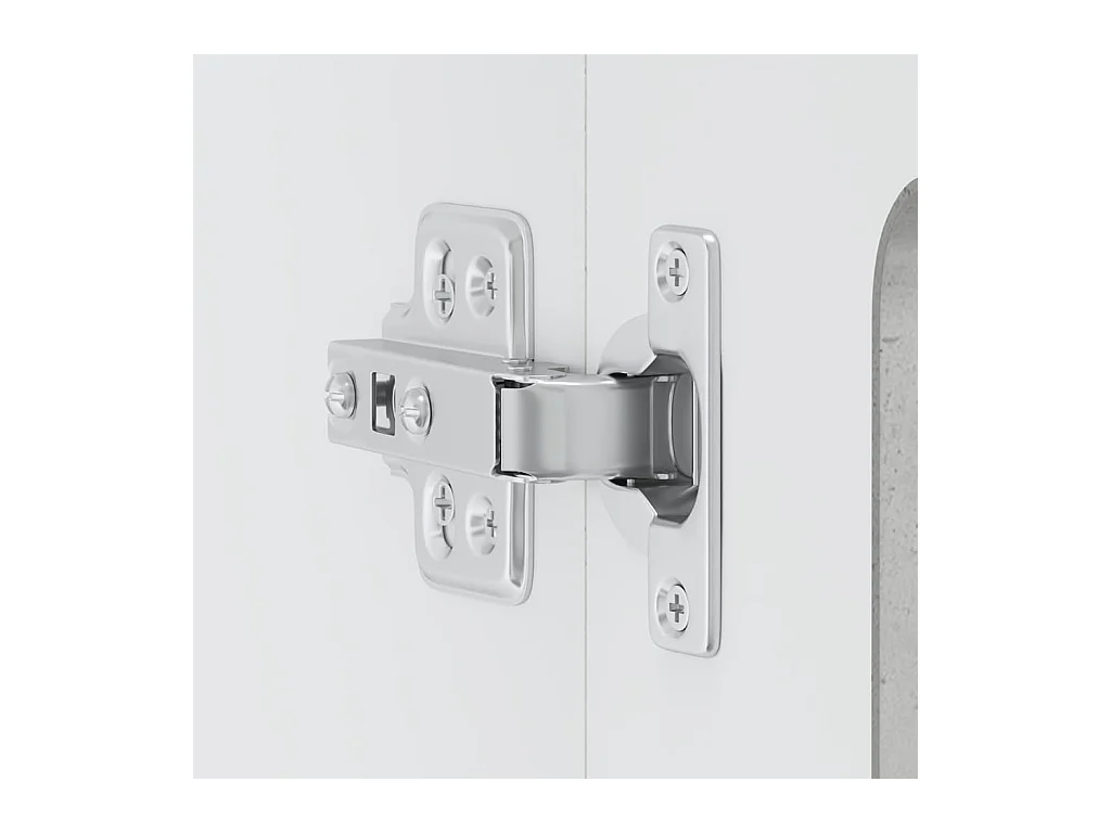 Küchen-Hängeschrank mit Glastür Kalmar Betongrau Holzwerkstoff