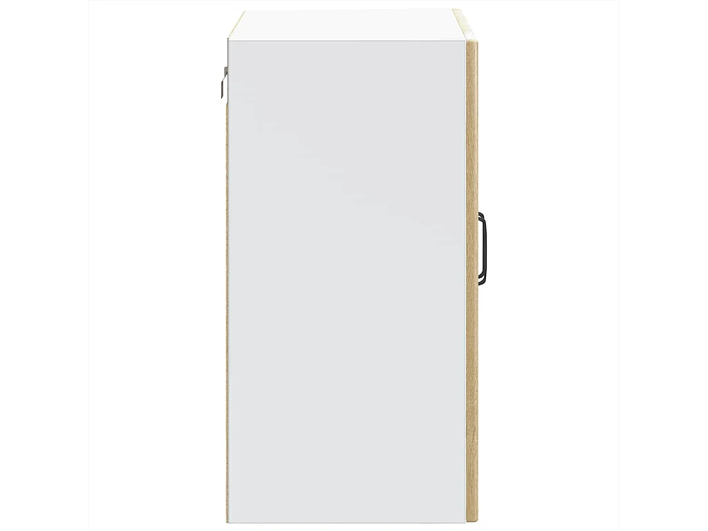 Armoire murale de cuisine avec porte vitrée "Lucca" en chêne Sonoma