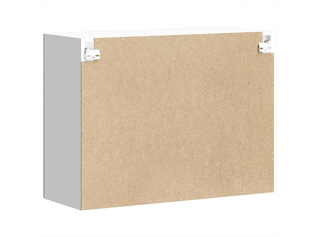 Armoire murale de cuisine avec porte vitrée "Lucca" en chêne Sonoma