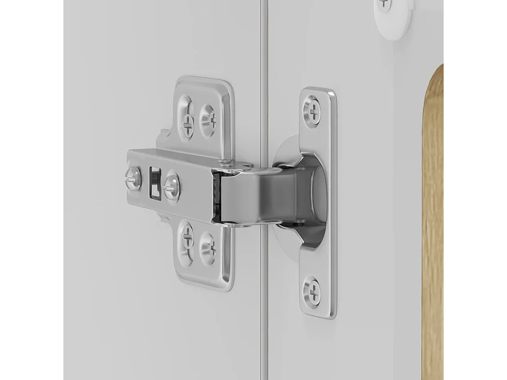 Armoire murale de cuisine avec porte vitrée "Lucca" en chêne Sonoma