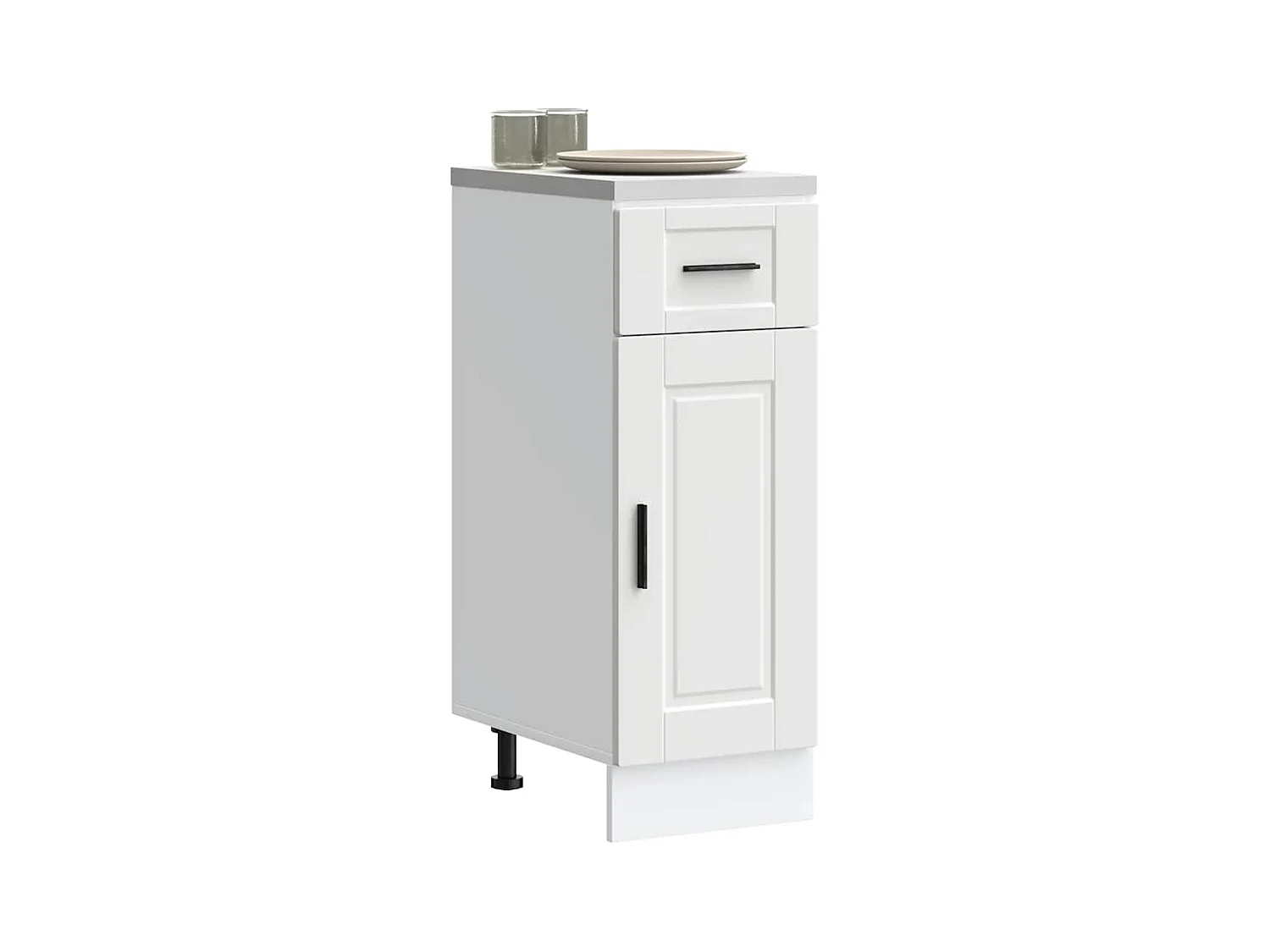Armoire de cuisine Porto blanc bois d'ingénierie
