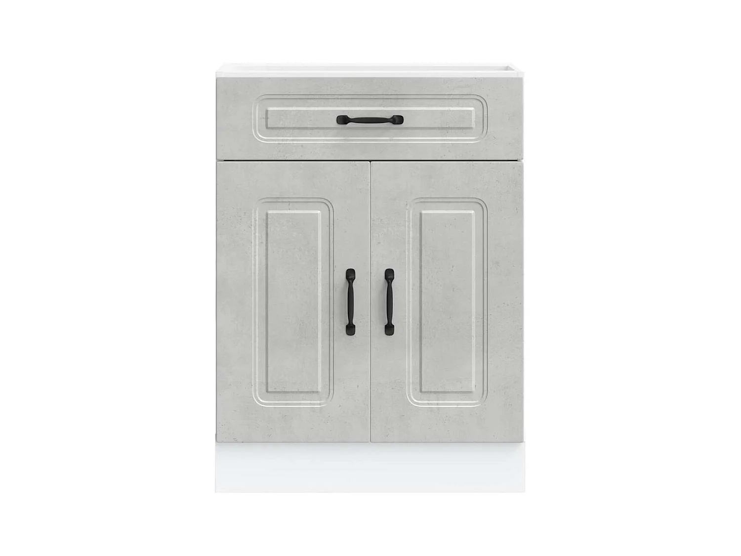 Küchenunterschrank Kalmar Betongrau Holzwerkstoff