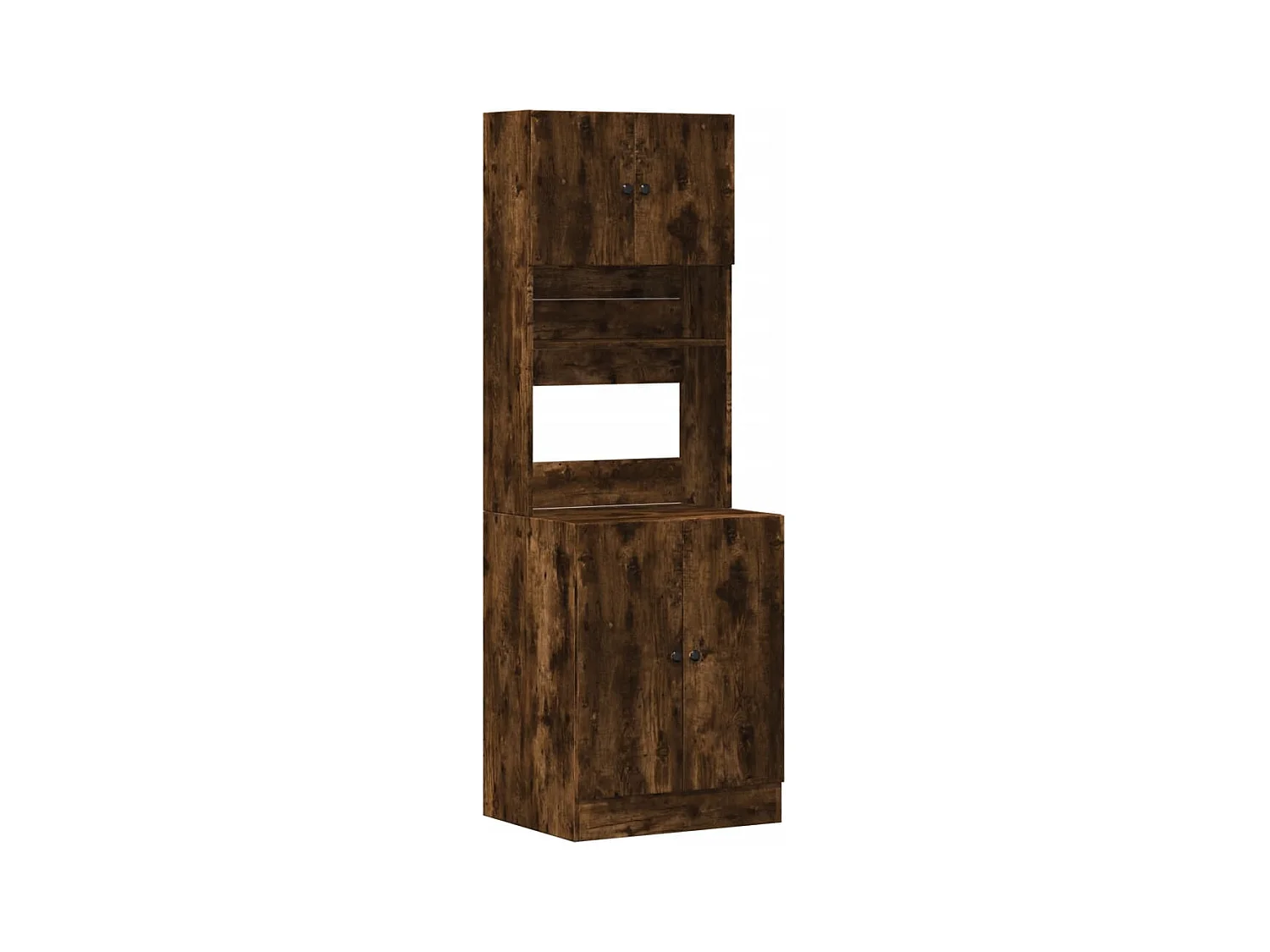 Armoire de cuisine chêne fumé 60x50x180 cm bois d'ingénierie