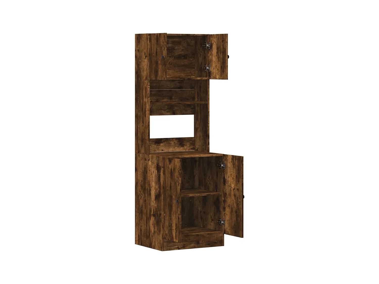 Armoire de cuisine chêne fumé 60x50x180 cm bois d'ingénierie