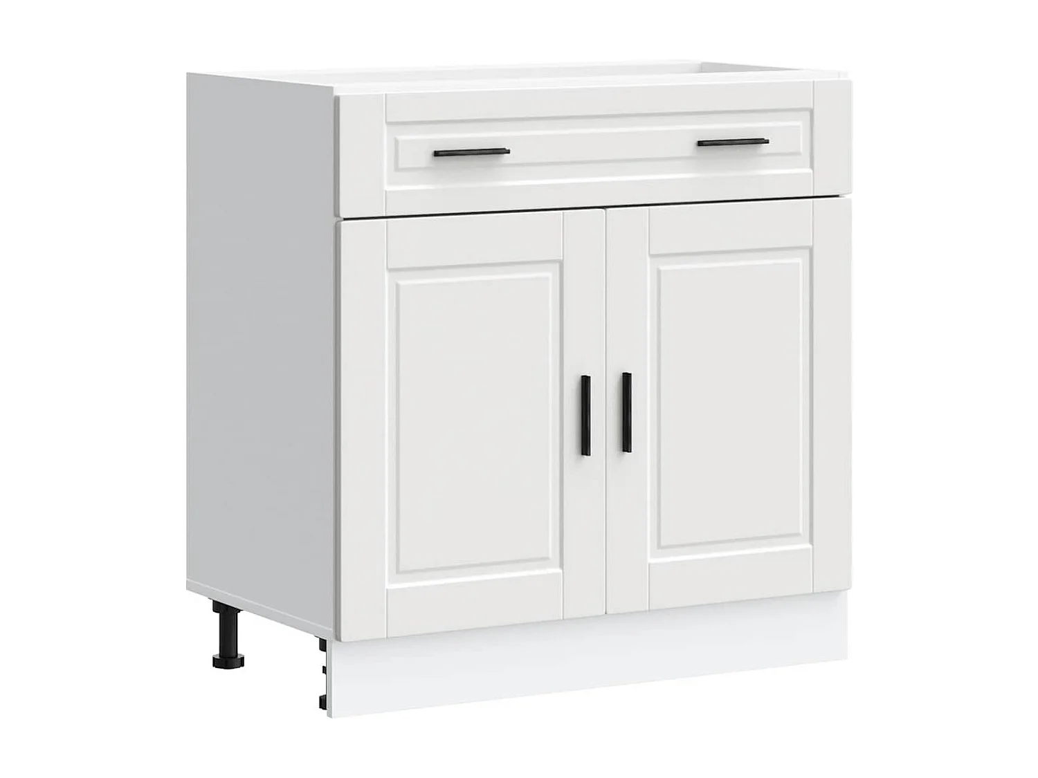 Armoire de cuisine Porto blanc bois d'ingénierie
