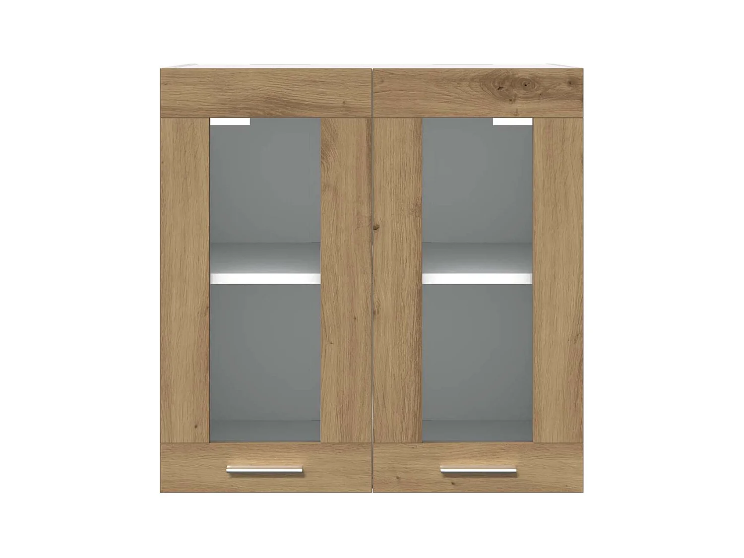 Pensile da Cucina “Lyon” Anta in Vetro Rovere Artigianale