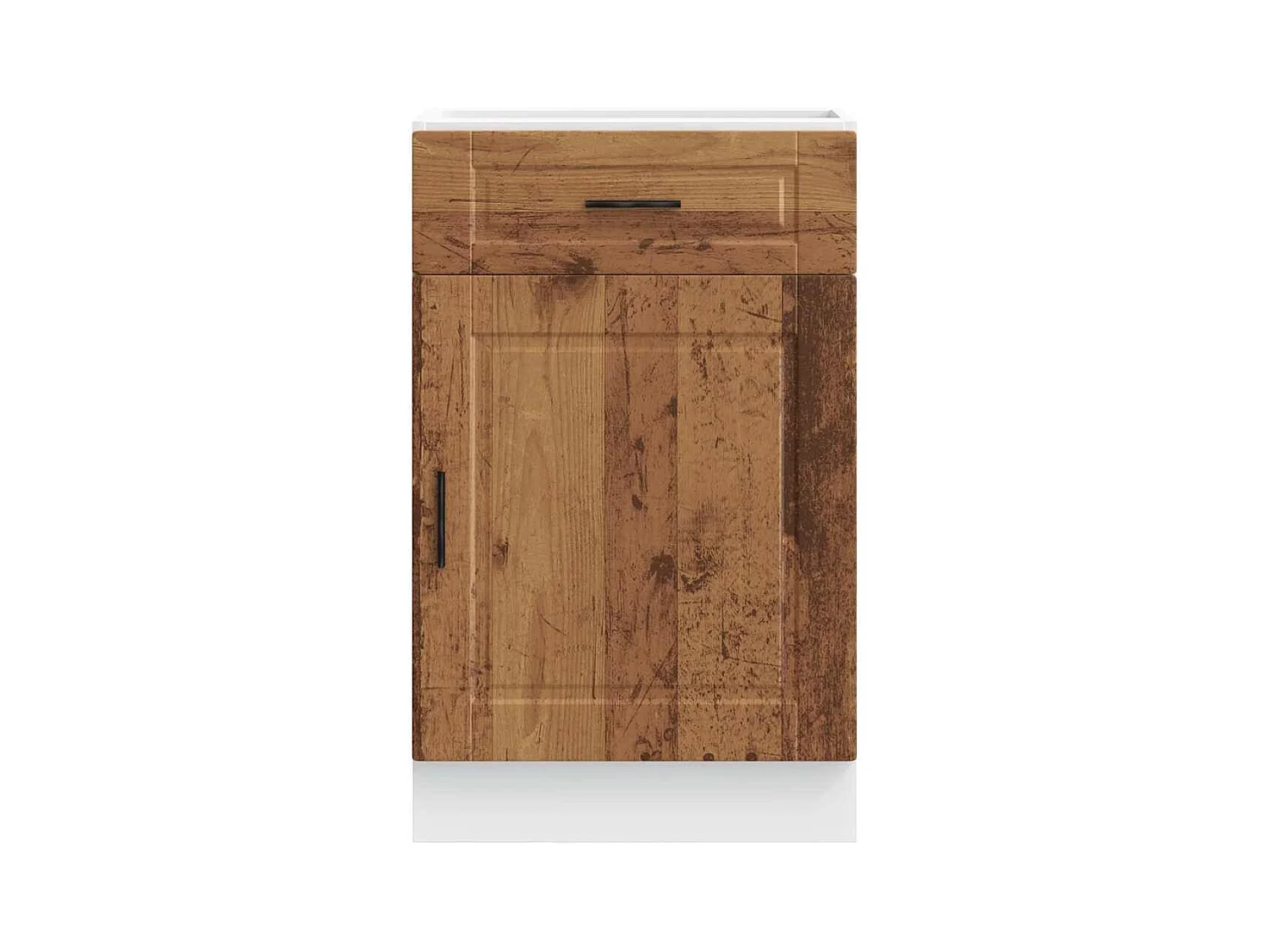 Onderkast "Porto" bewerkt hout oud houtkleurig