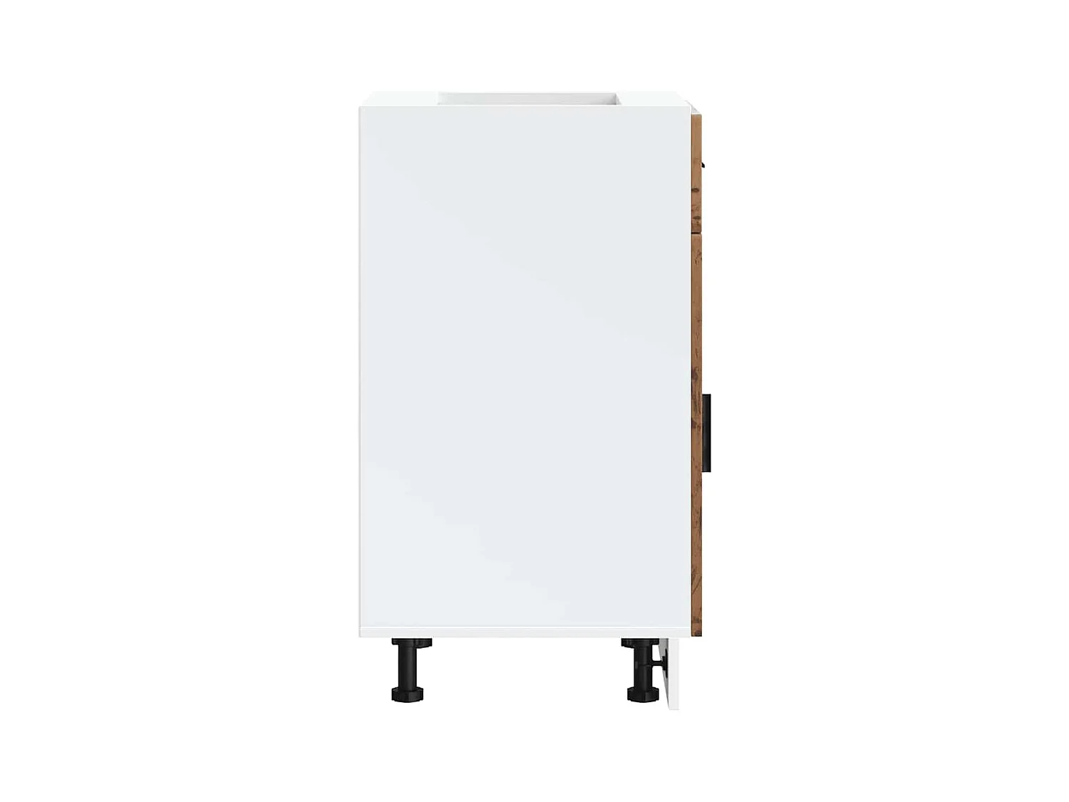 Onderkast "Porto" bewerkt hout oud houtkleurig