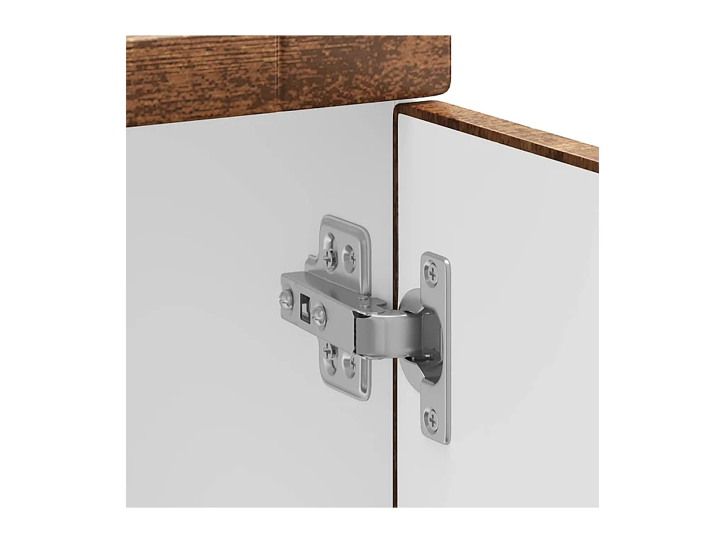 Onderkast "Porto" bewerkt hout oud houtkleurig