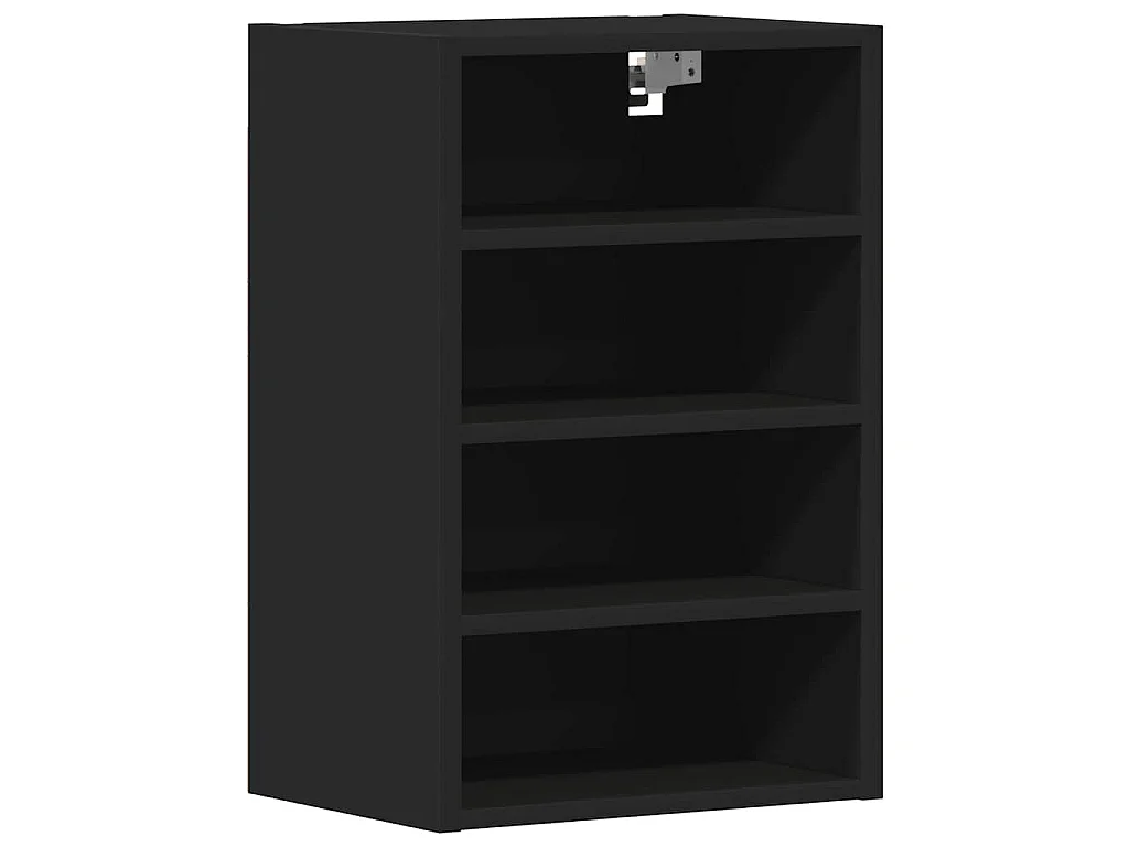 Armoire suspendue "Riga" Noir 40 x 29,5 x 60 cm Bois d'ingénierie