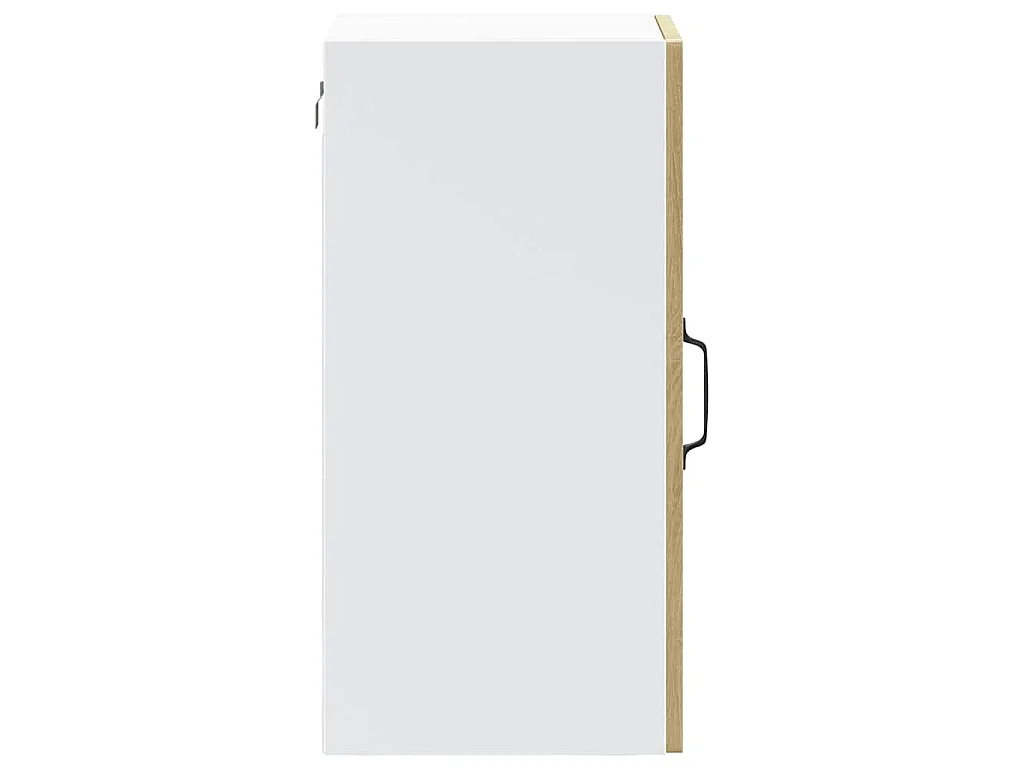 Armoire murale de cuisine avec porte vitrée "Kalmar" en bois d'ingénierie chêne Sonoma