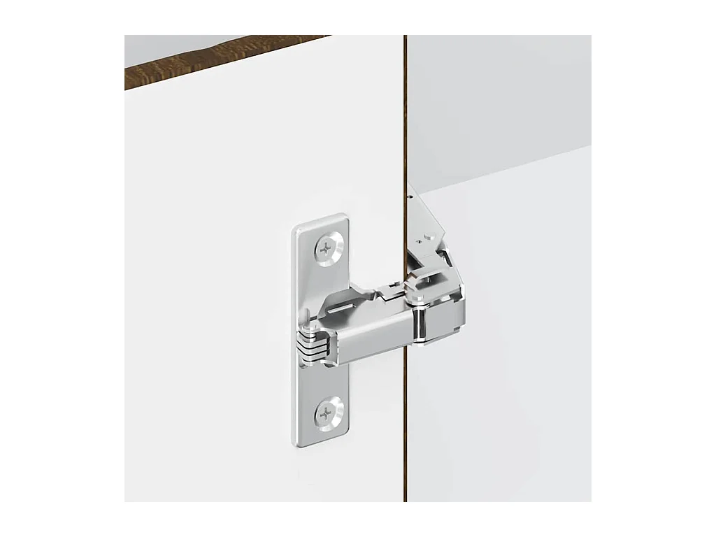 Armoire d'angle de cuisine Kalmar chêne marron bois ingénierie