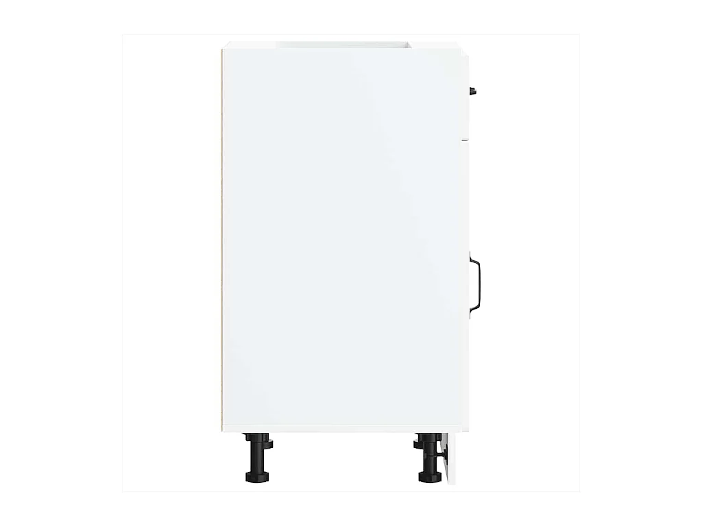 Armário de cozinha baixo Kalmar madeira artificial branca