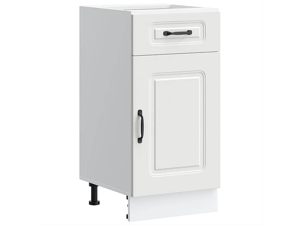 Armoire de cuisine Kalmar blanc bois d'ingénierie