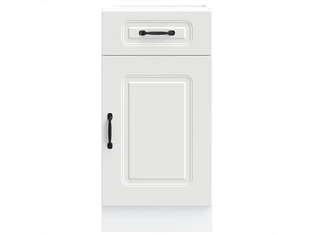 Armoire de cuisine Kalmar blanc bois d'ingénierie