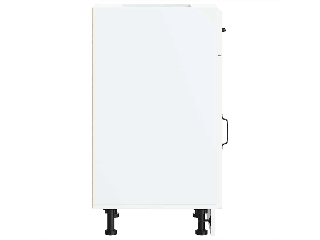 Armoire de cuisine Kalmar blanc bois d'ingénierie