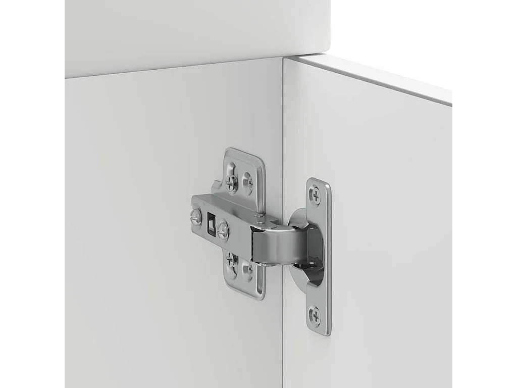 Armoire de cuisine Kalmar blanc bois d'ingénierie