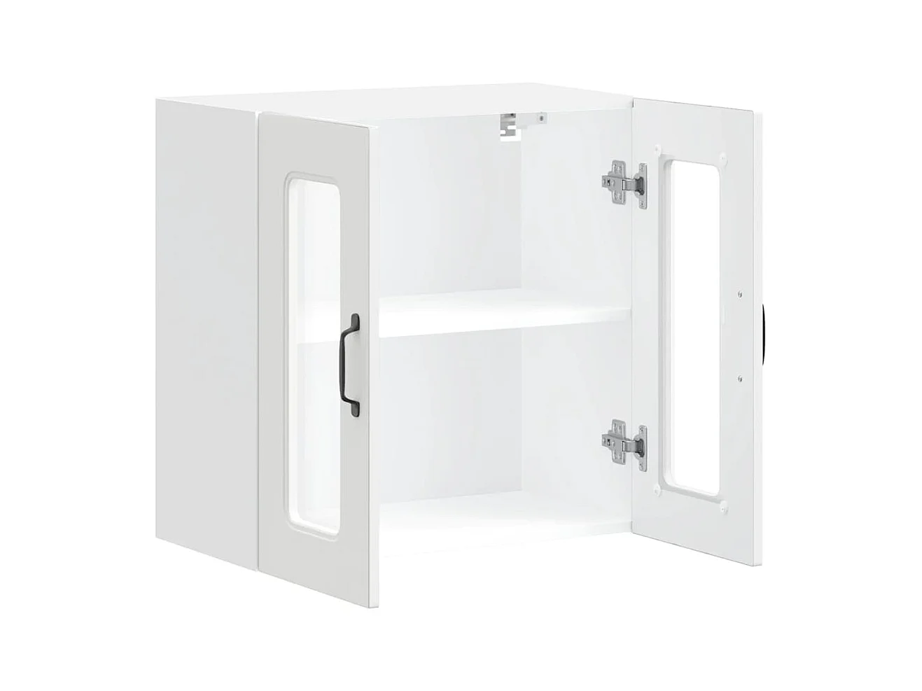 Armoire murale de cuisine avec porte en verre Kalmar blanc