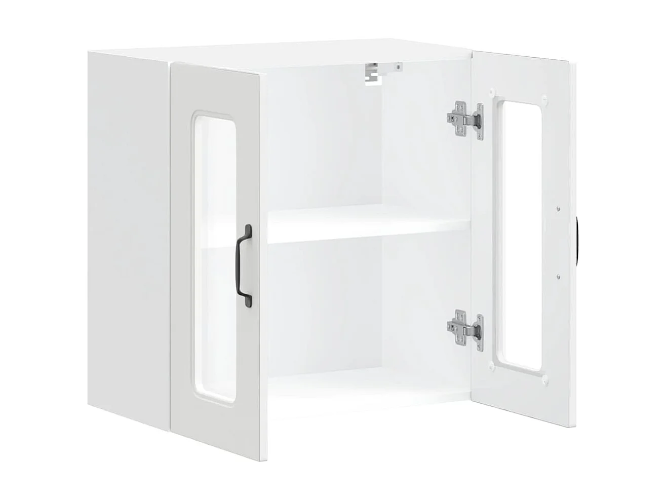 Armário de parede de cozinha porta vidro Kalmar branca