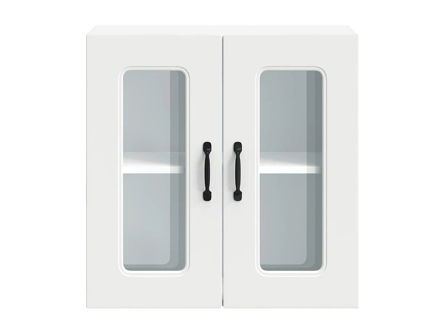 Armário de parede de cozinha porta vidro Kalmar branca