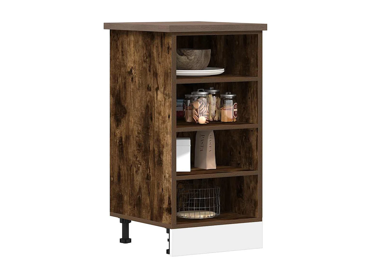 Meuble bas "Riga" Chêne fumé 40 x 44,5 x 81,5 cm Bois d'ingénierie