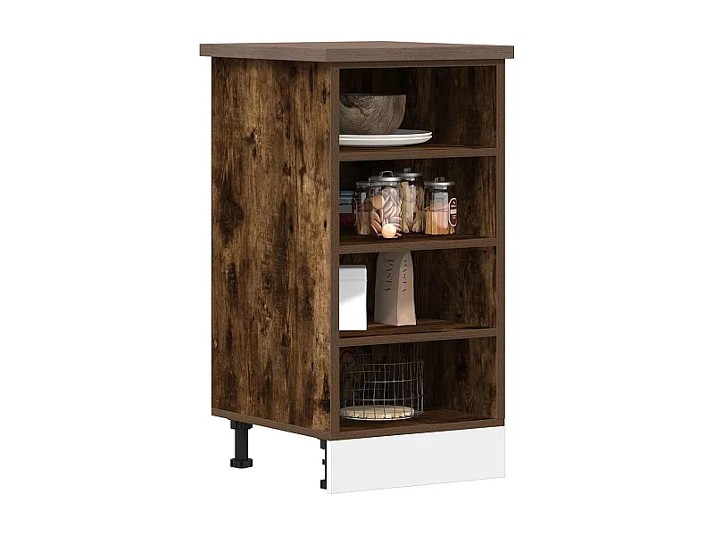 Meuble bas "Riga" Chêne fumé 40 x 44,5 x 81,5 cm Bois d'ingénierie