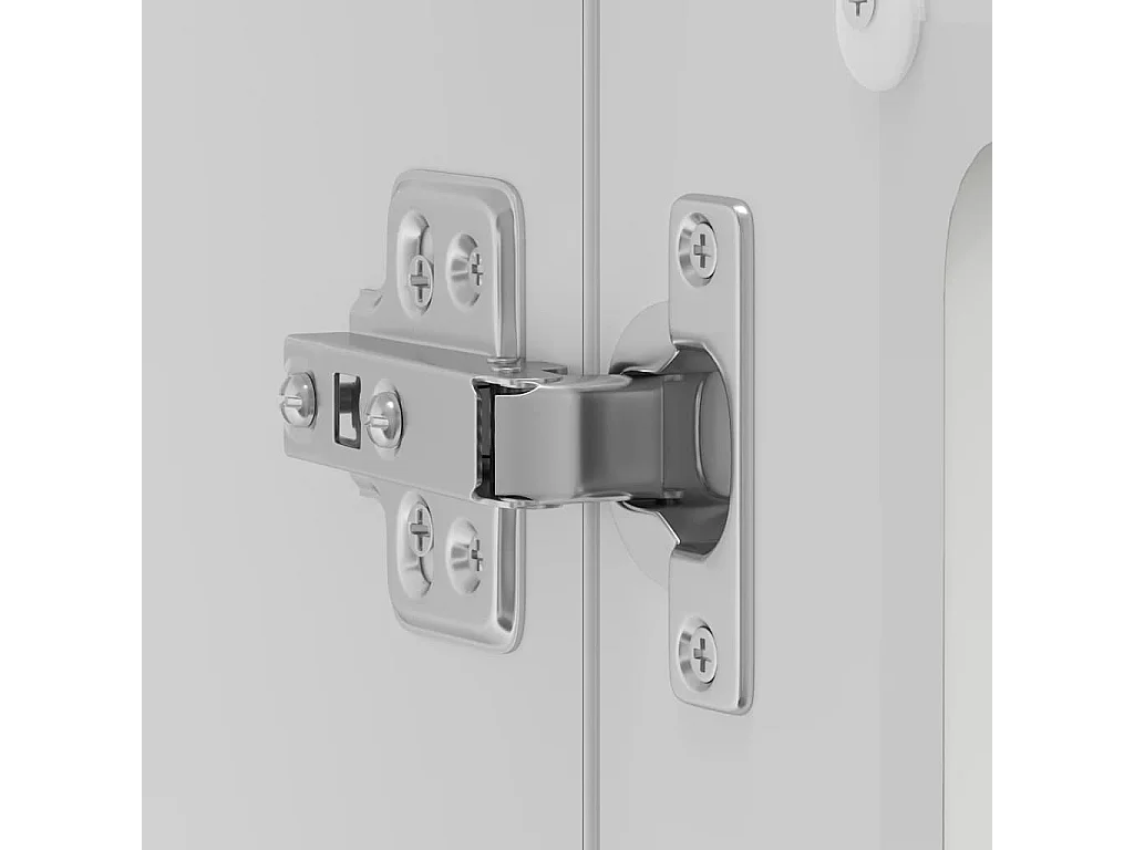 Armoire murale de cuisine avec porte en verre Lucca blanc