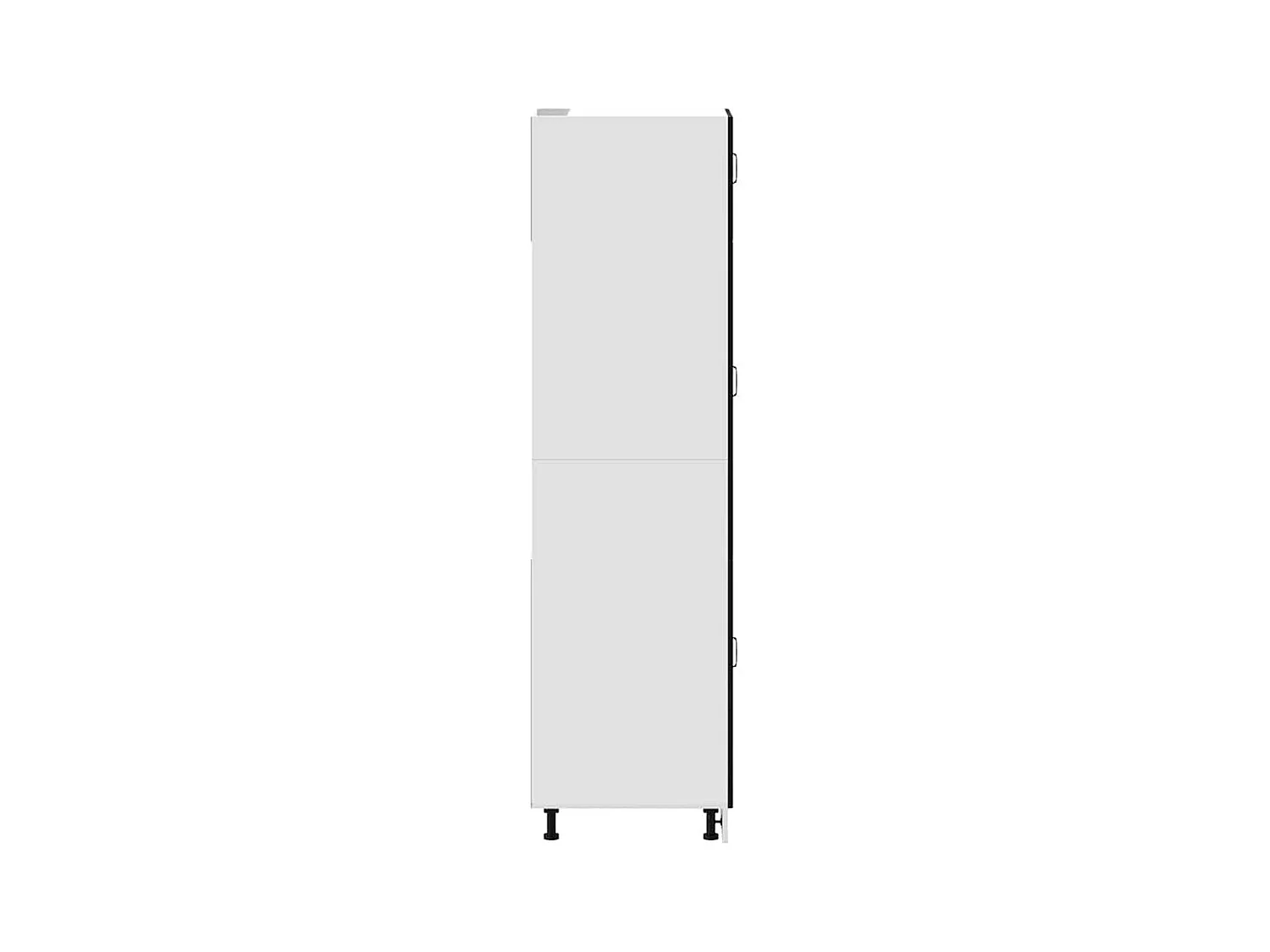 Armoire de cuisine Kalmar noir bois d'ingénierie