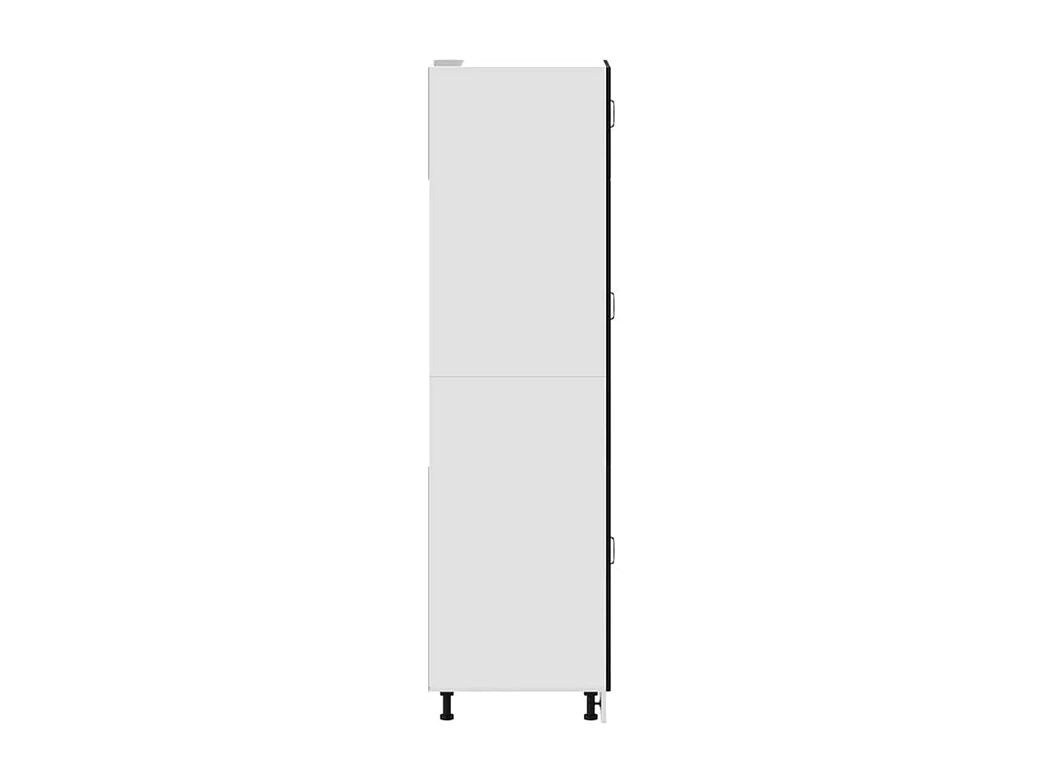 Armoire de cuisine Kalmar noir bois d'ingénierie