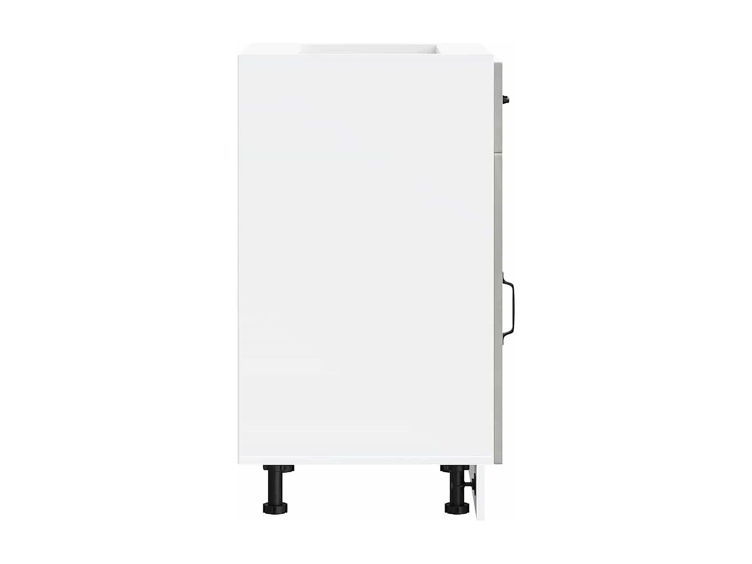 Armoire de cuisine Kalmar gris béton bois d'ingénierie