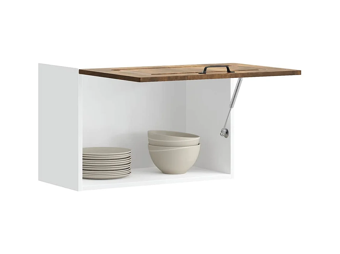 Armoire murale de cuisine Kalmar chêne fumé bois d'ingénierie