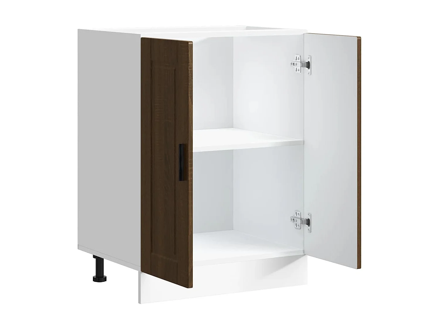 Onderkast "Porto" bewerkt hout bruin eikenkleur