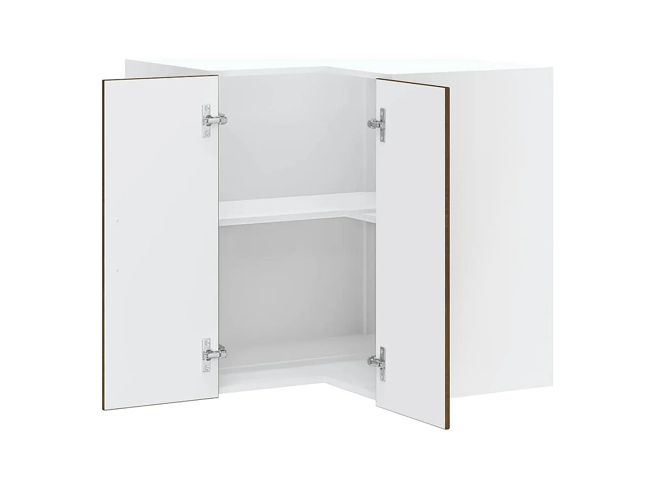 Keukenwandhoekkast Kalmar bewerkt hout bruin eikenkleur