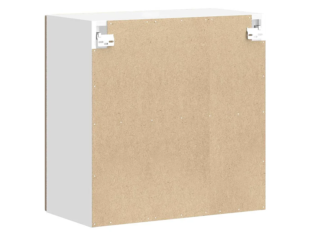 Armoire murale de cuisine avec porte vitrée "Kalmar" Chêne artisanal Bois d'ingénierie