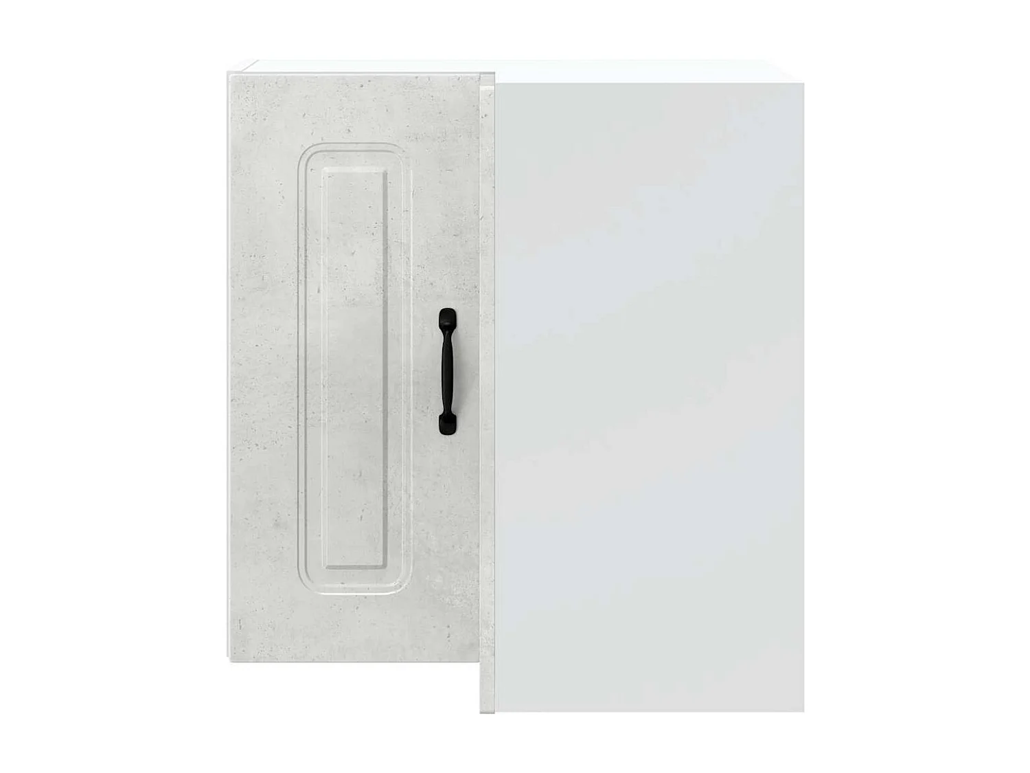 Armoire murale d'angle de cuisine Kalmar gris béton