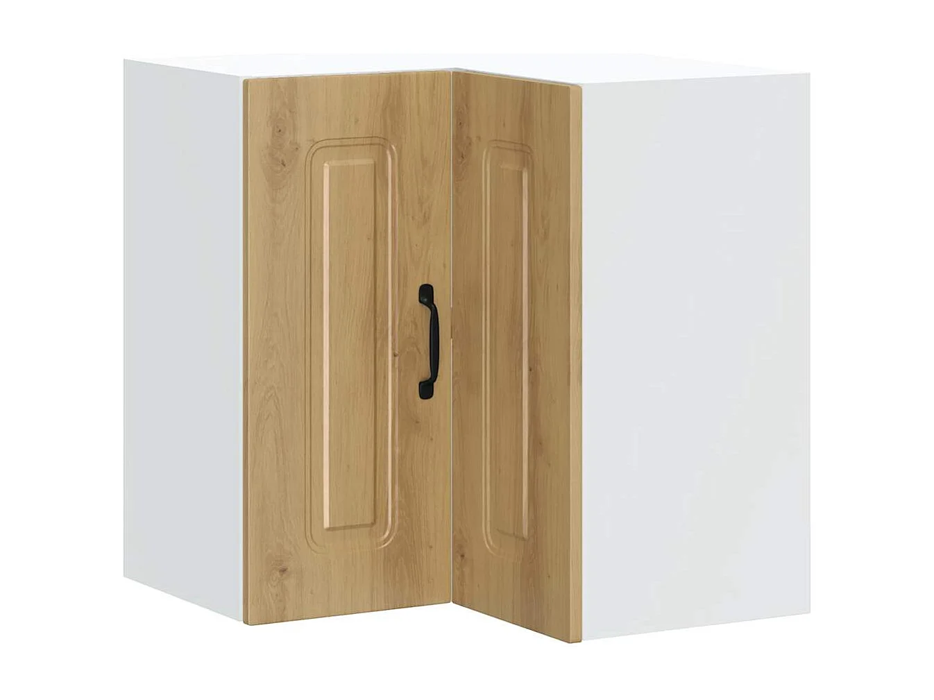 Armoire d'angle murale de cuisine Kalmar chêne artisanal