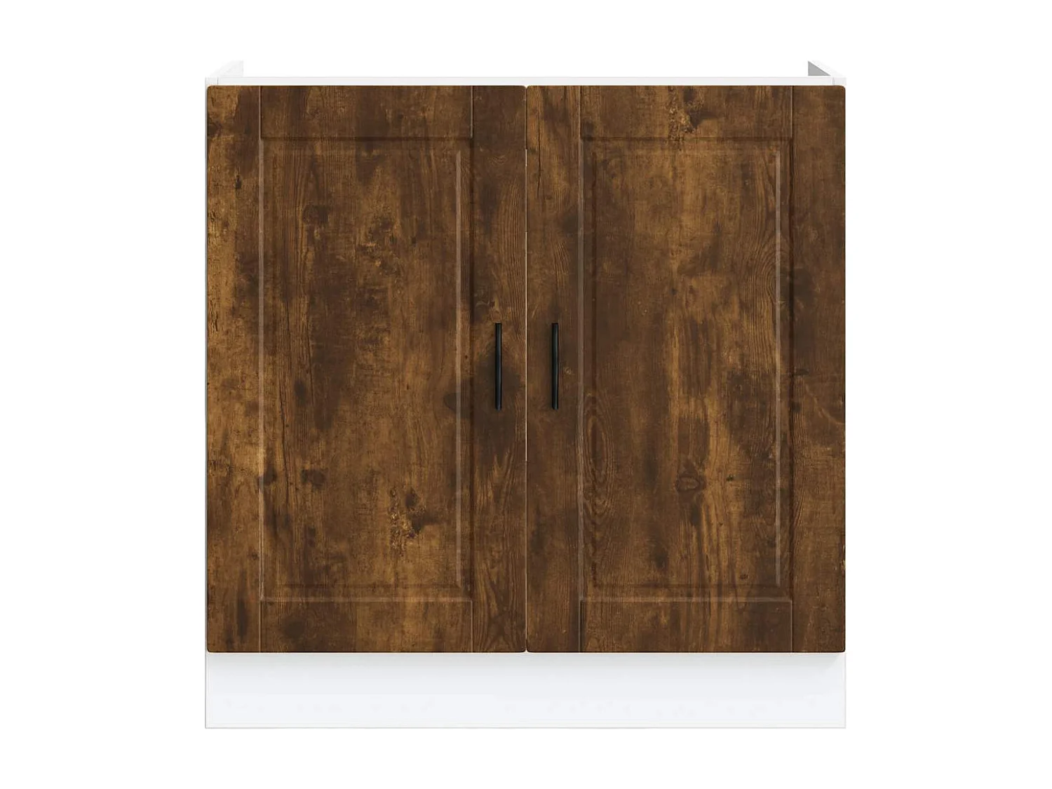 Spoelbakonderkast Porto 80x46x81,5cm bewerkt hout gerookt eiken