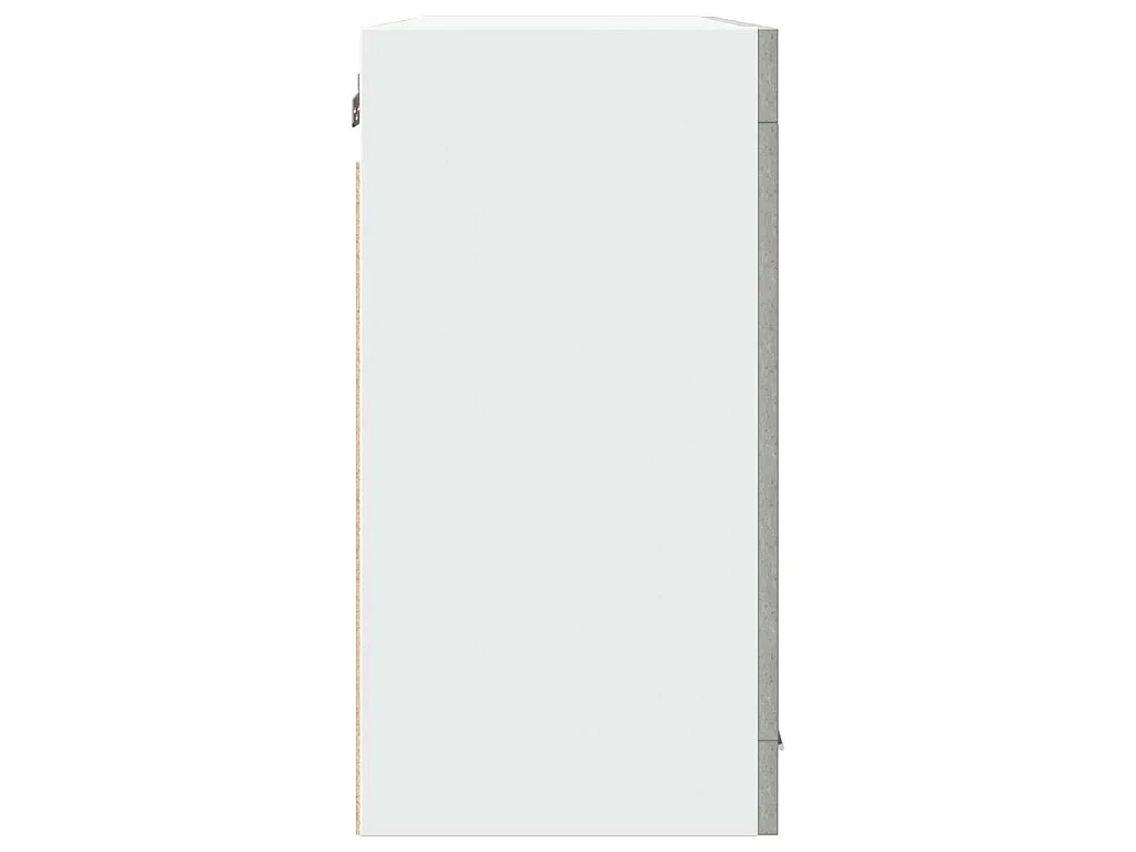 Armário de parede c/ vidro “Lyon” 80x31x60 cm cinzento cimento