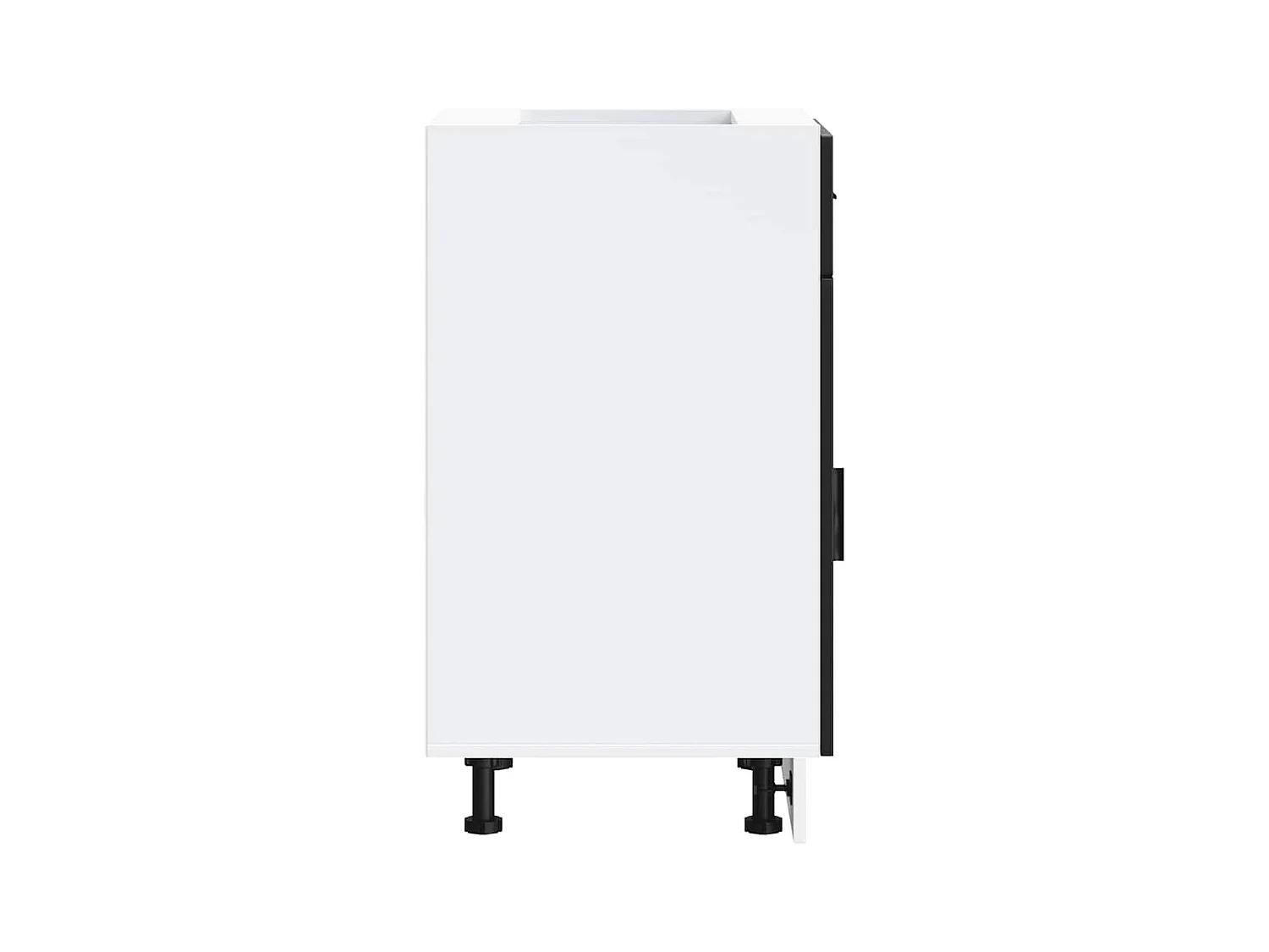 Armoire de cuisine Porto noir bois d'ingénierie