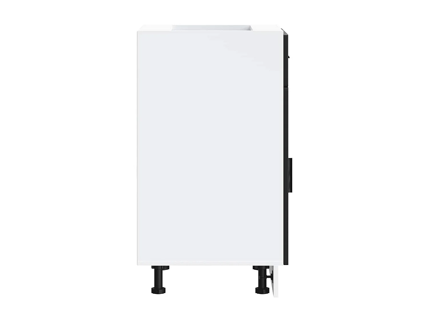 Armoire de cuisine Porto noir bois d'ingénierie