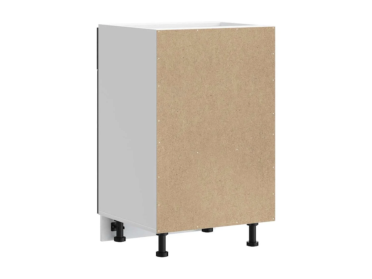 Armoire de cuisine Porto noir bois d'ingénierie