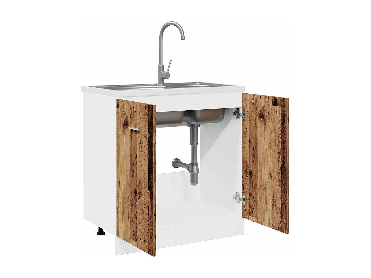 Mobile Sottolavello “Lyon” Legno Antico 80x46x81,5cm