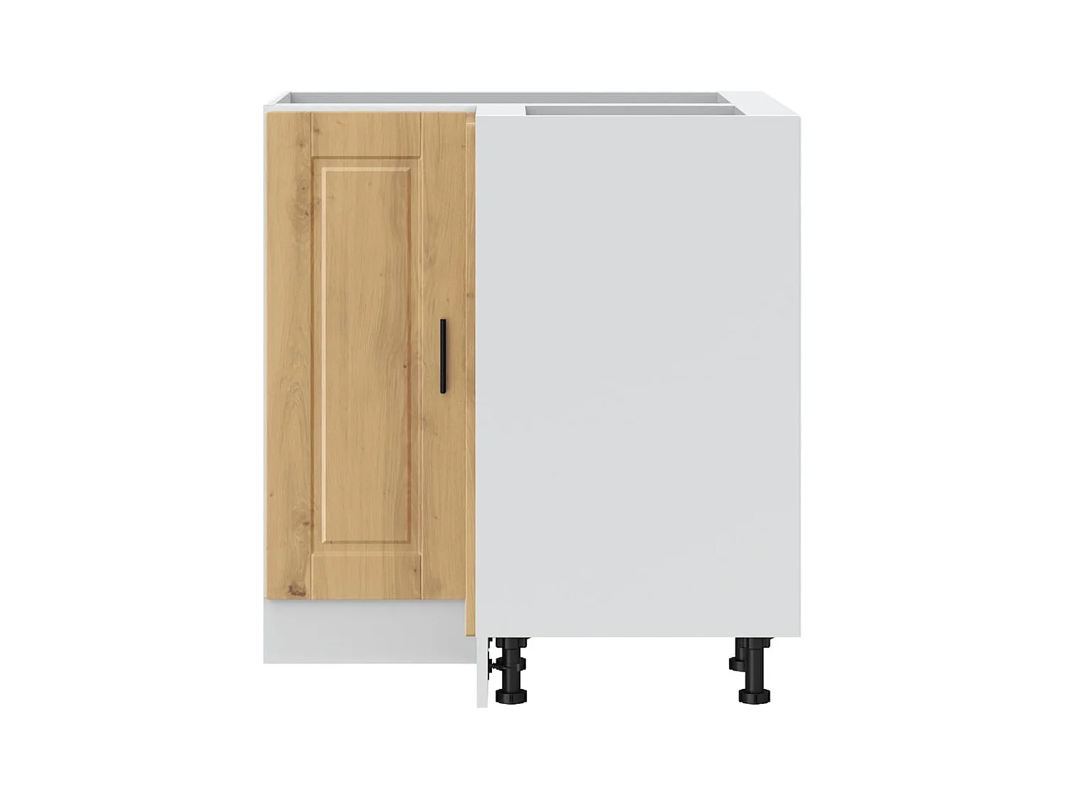 Armoire d'angle de cuisine Porto chêne artisanal