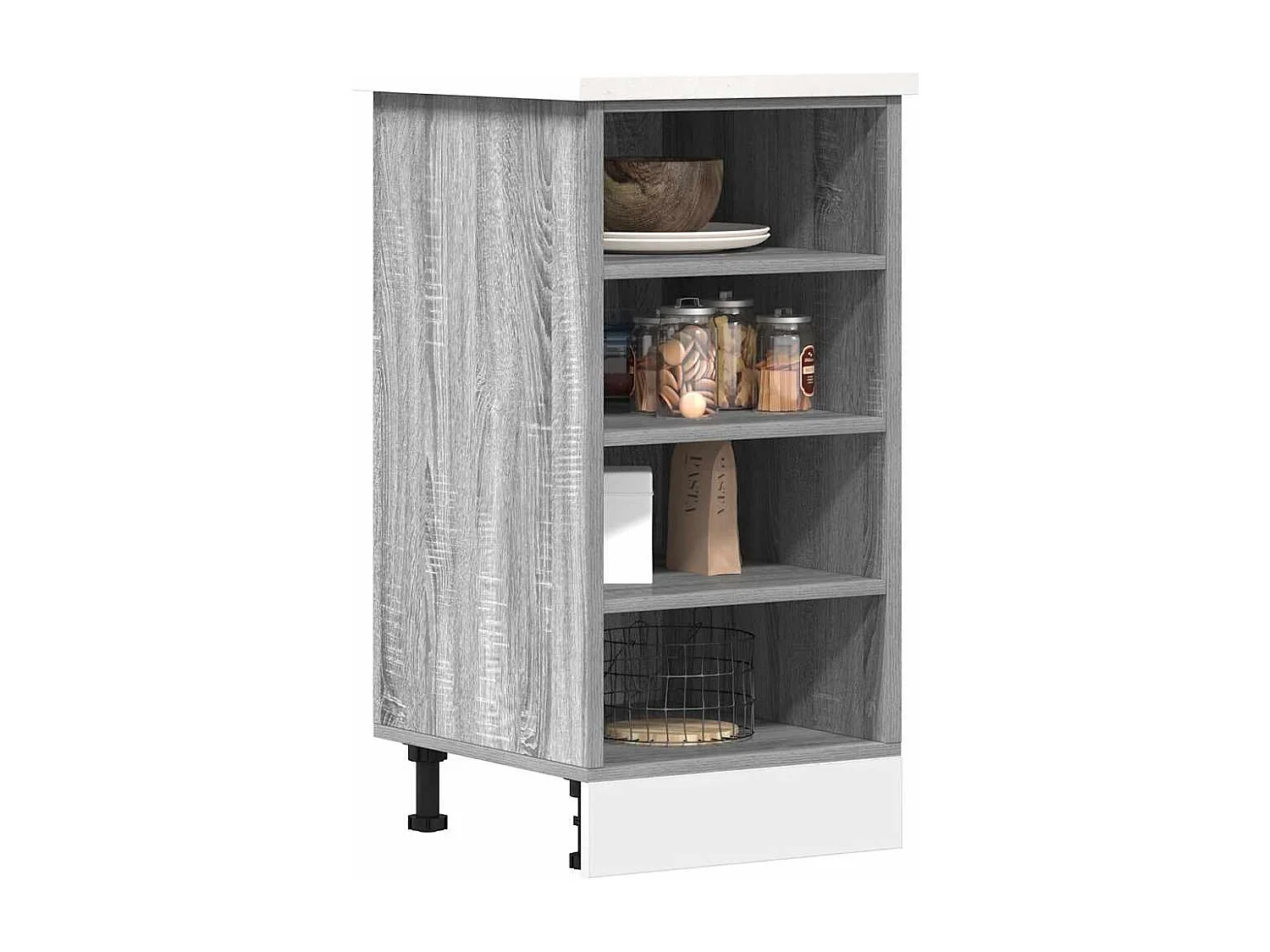 Unterschrank Riga Grau Sonoma 40x44,5x81,5 cm Holzwerkstoff