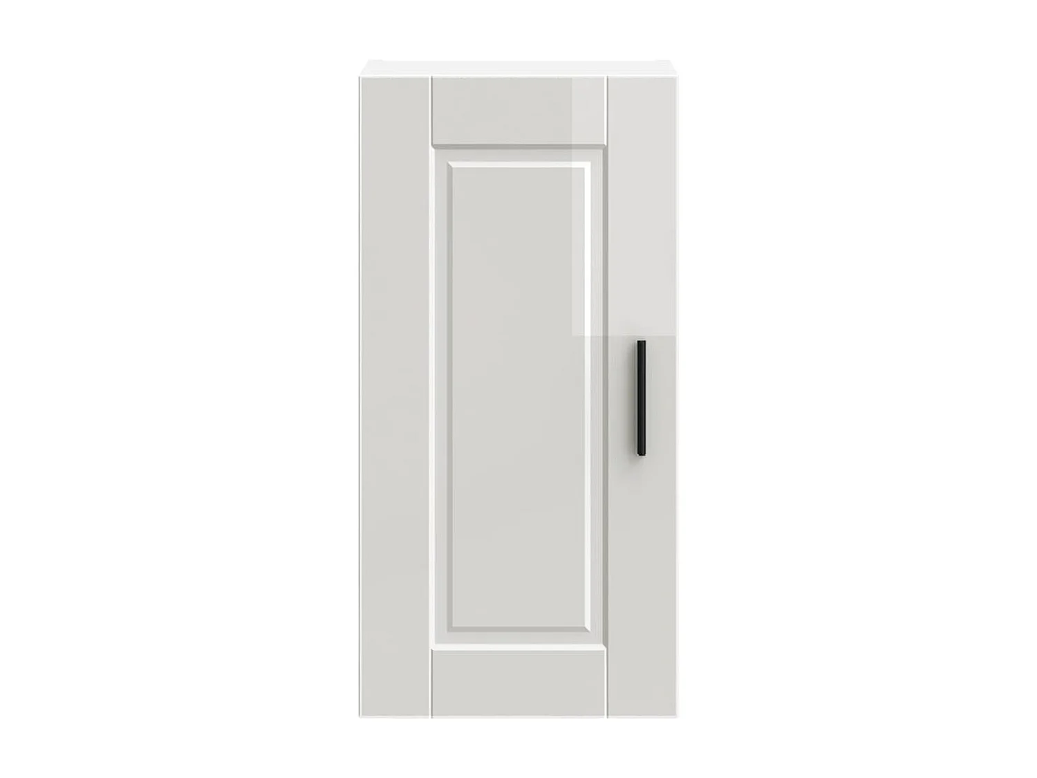 Armoire murale de cuisine Porto blanc brillant bois ingénierie