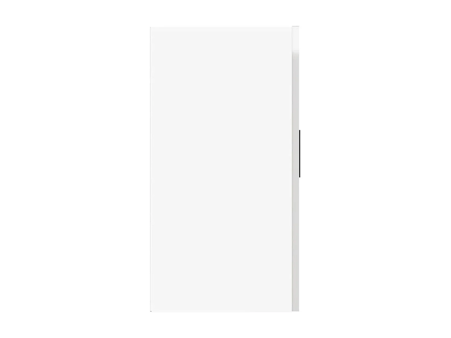 Armoire murale de cuisine Porto blanc brillant bois ingénierie