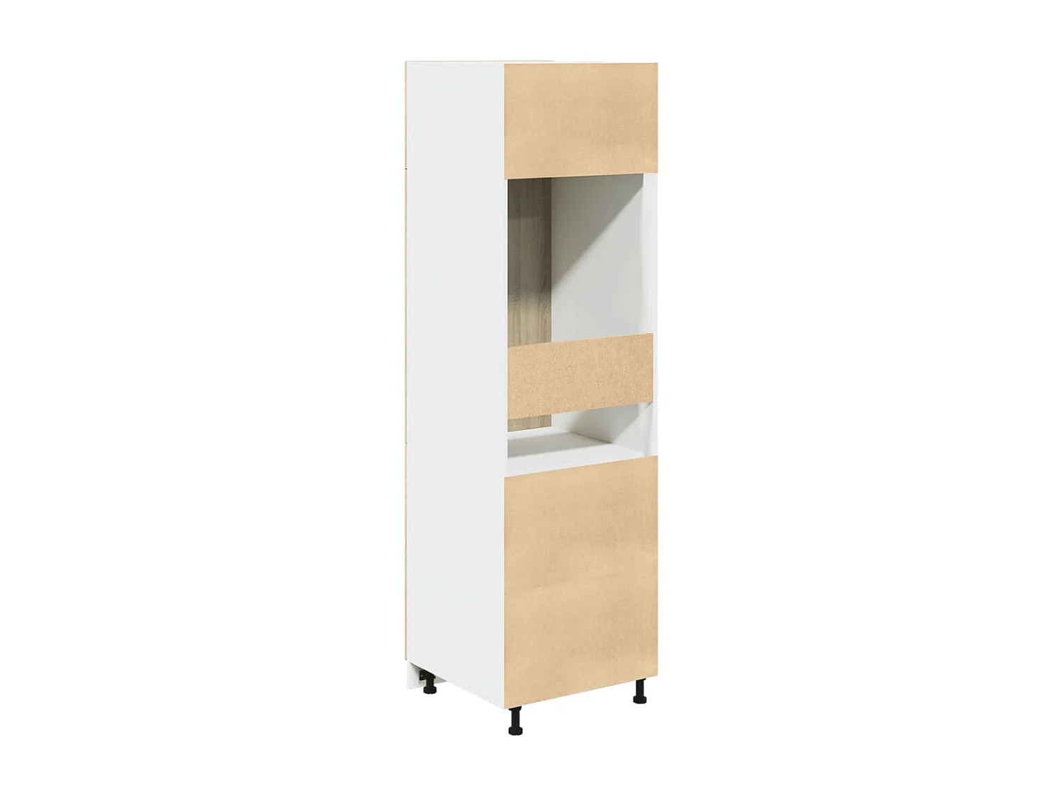 Armoire réfrigérée "Lyon" Chêne Sonoma 60 x 57 x 207 cm Bois d'ingénierie