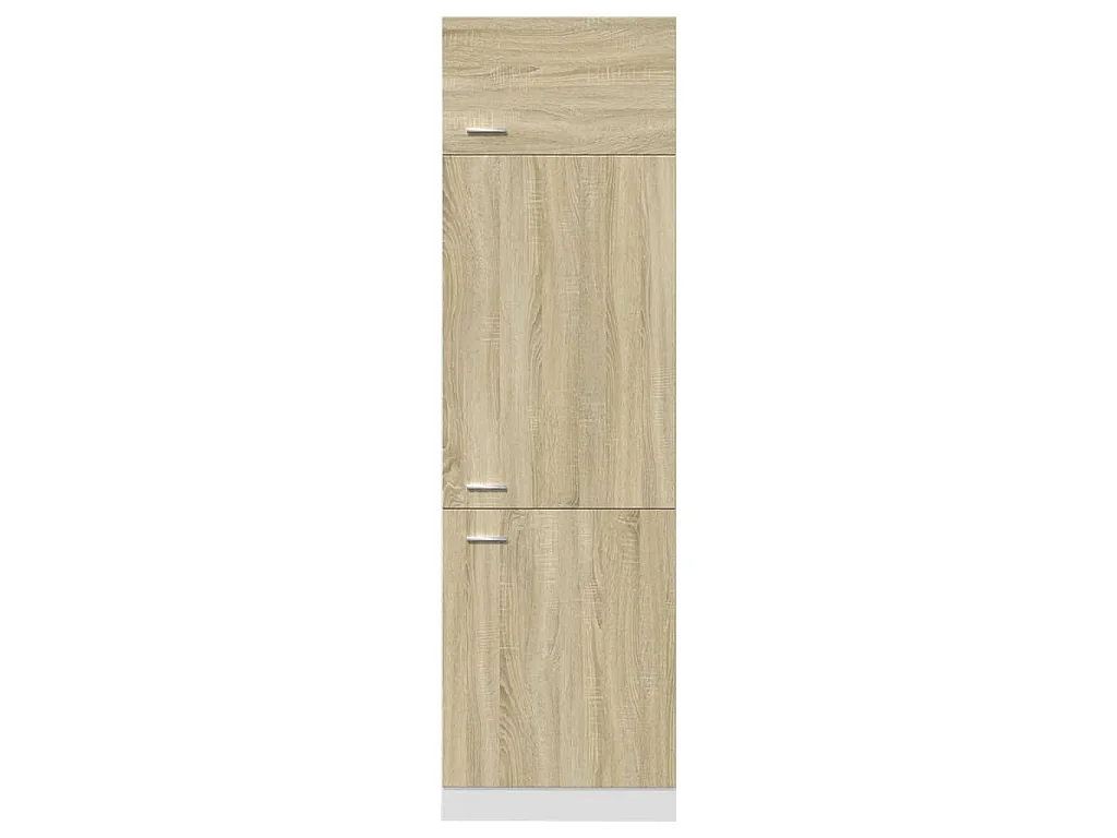 Armoire réfrigérée "Lyon" Chêne Sonoma 60 x 57 x 207 cm Bois d'ingénierie