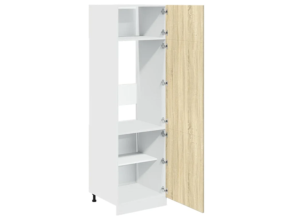 Armoire réfrigérée "Lyon" Chêne Sonoma 60 x 57 x 207 cm Bois d'ingénierie